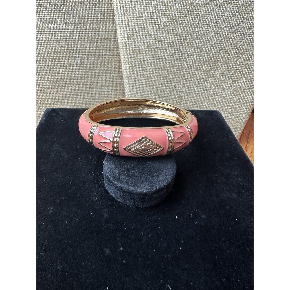 Sequin Nordstrom Multicolor Gold Tone Statement Enamel Bangle Bracelet # 17